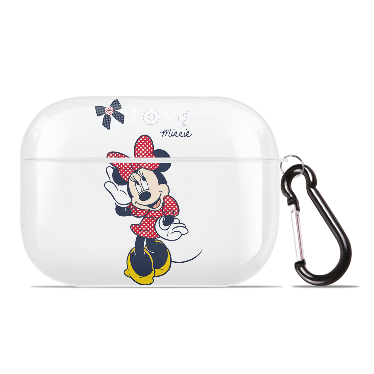（画像用） ミッキーマウス Mickey Mouse 【AirPods Pro用】ハードシェル保護ケース 耐衝撃・防指紋・カラビナ付き商品仕様