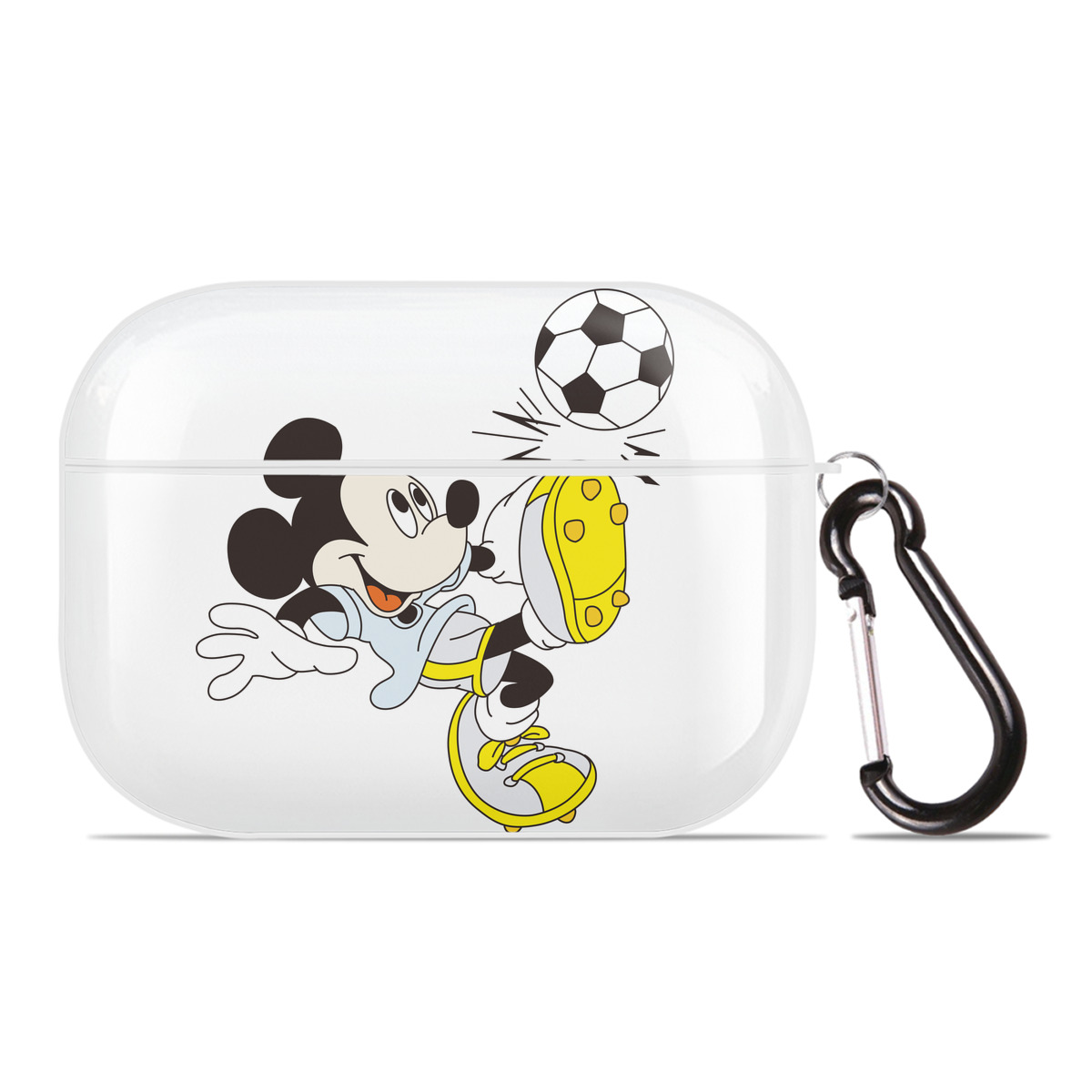 （画像用） ミッキーマウス Mickey Mouse 【AirPods Pro用】ハードシェル保護ケース 耐衝撃・防指紋・カラビナ付き商品仕様