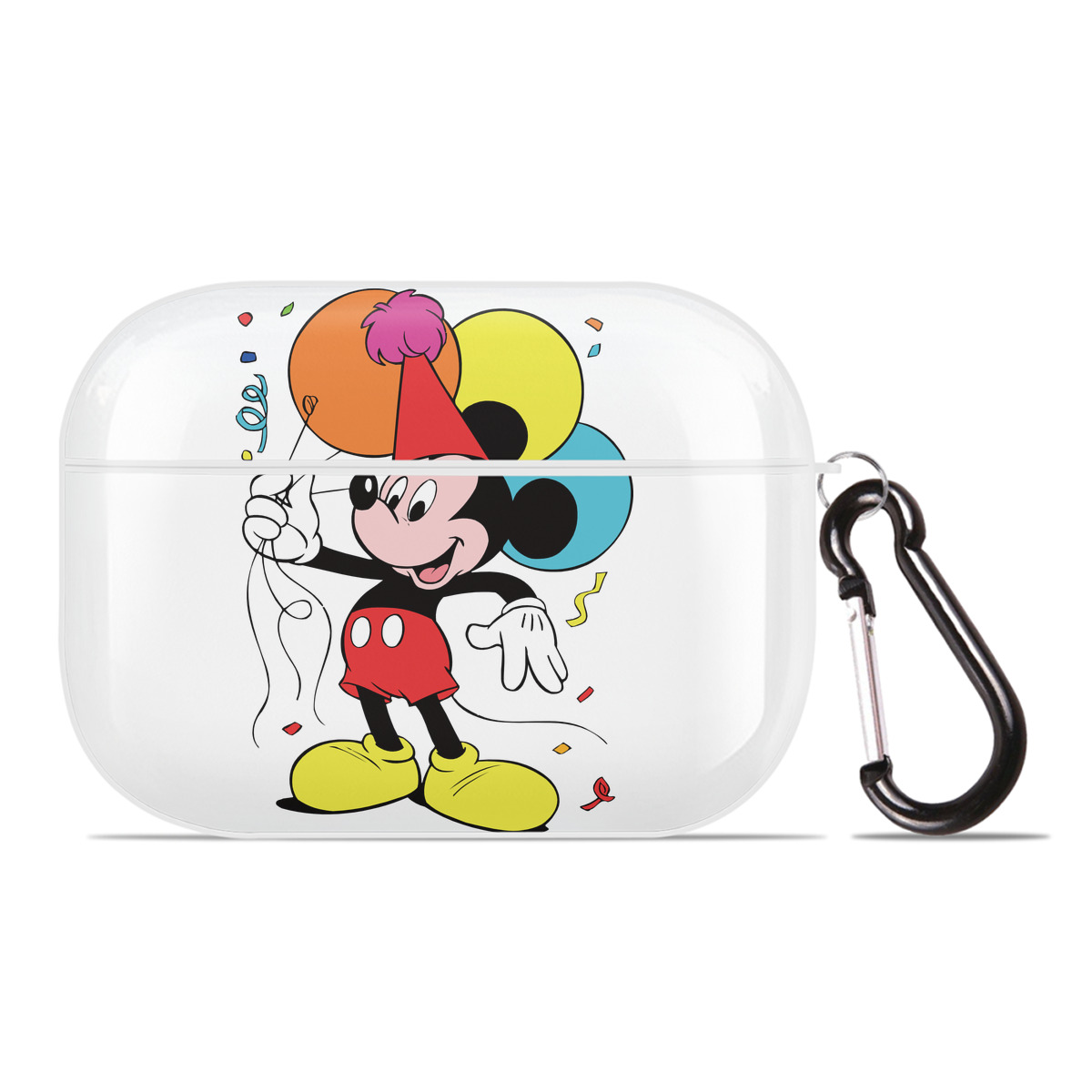 （画像用） ミッキーマウス Mickey Mouse 【AirPods Pro用】ハードシェル保護ケース 耐衝撃・防指紋・カラビナ付き商品仕様