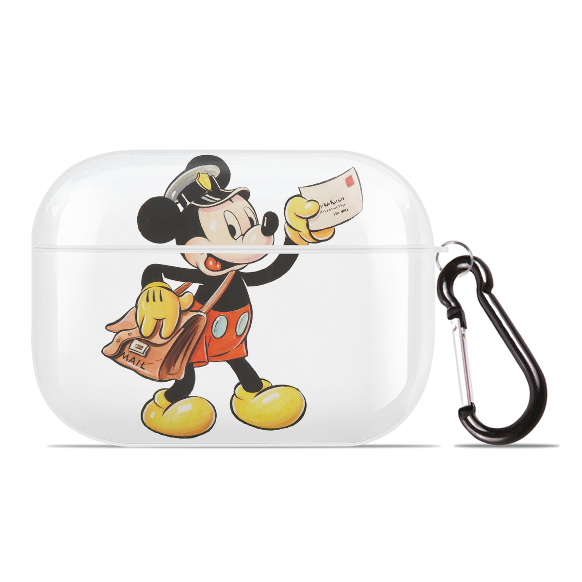 （画像用） ミッキーマウス Mickey Mouse 【AirPods Pro用】ハードシェル保護ケース 耐衝撃・防指紋・カラビナ付き商品仕様