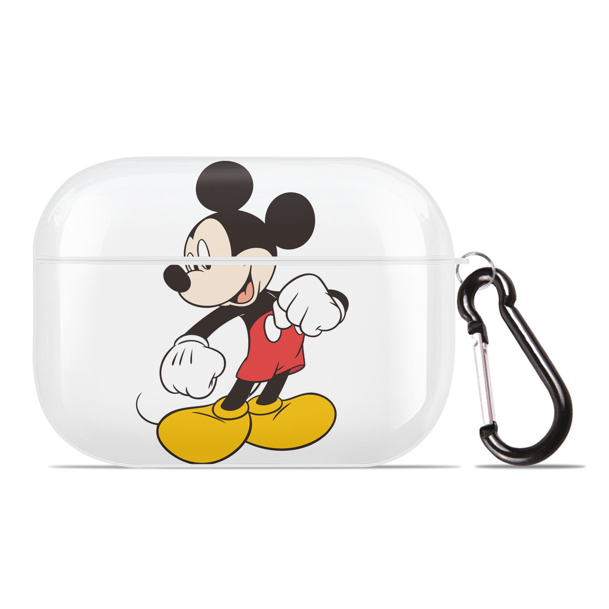 （画像用） ミッキーマウス Mickey Mouse 【AirPods Pro用】ハードシェル保護ケース 耐衝撃・防指紋・カラビナ付き商品仕様