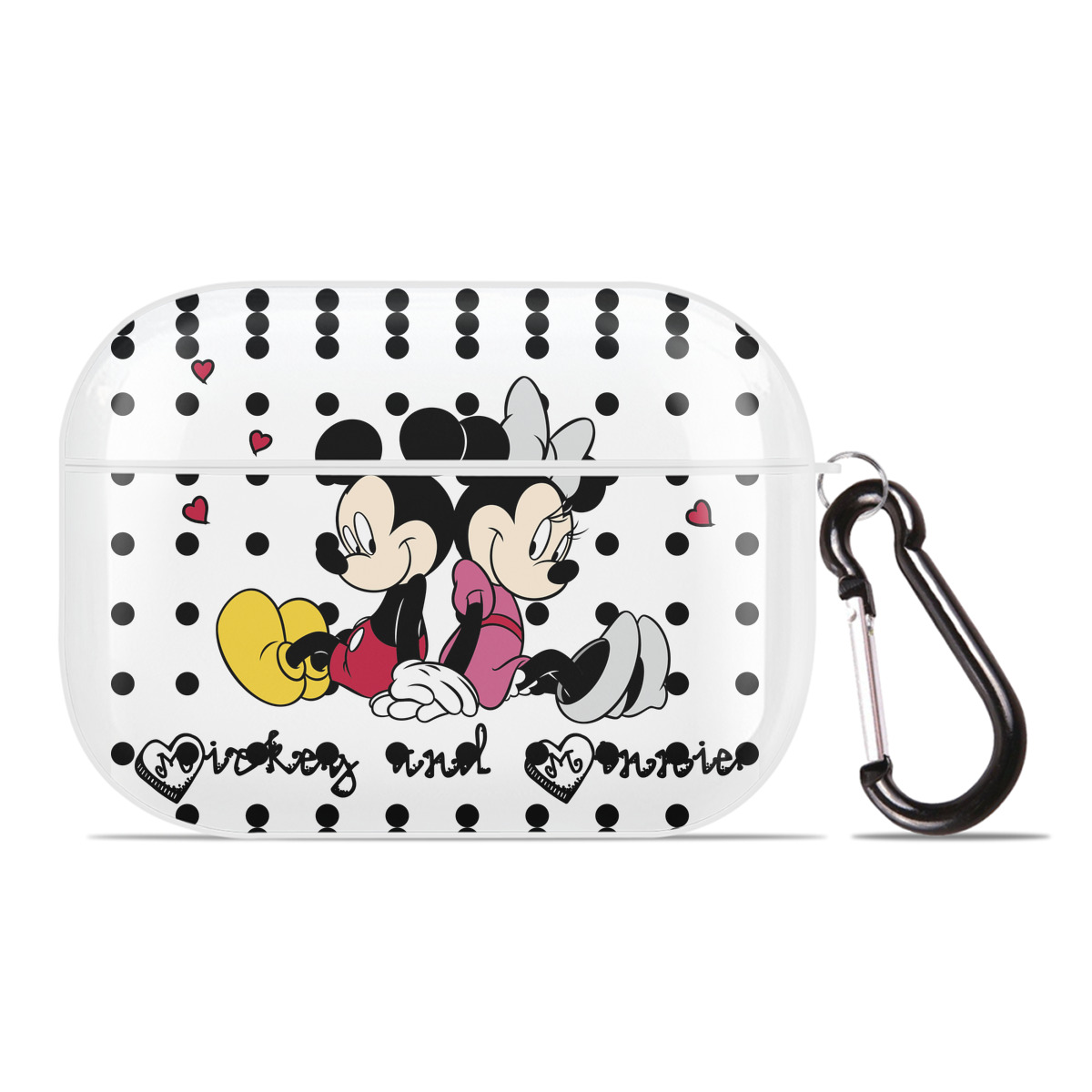 （画像用） ミッキーマウス Mickey Mouse 【AirPods Pro用】ハードシェル保護ケース 耐衝撃・防指紋・カラビナ付き商品仕様