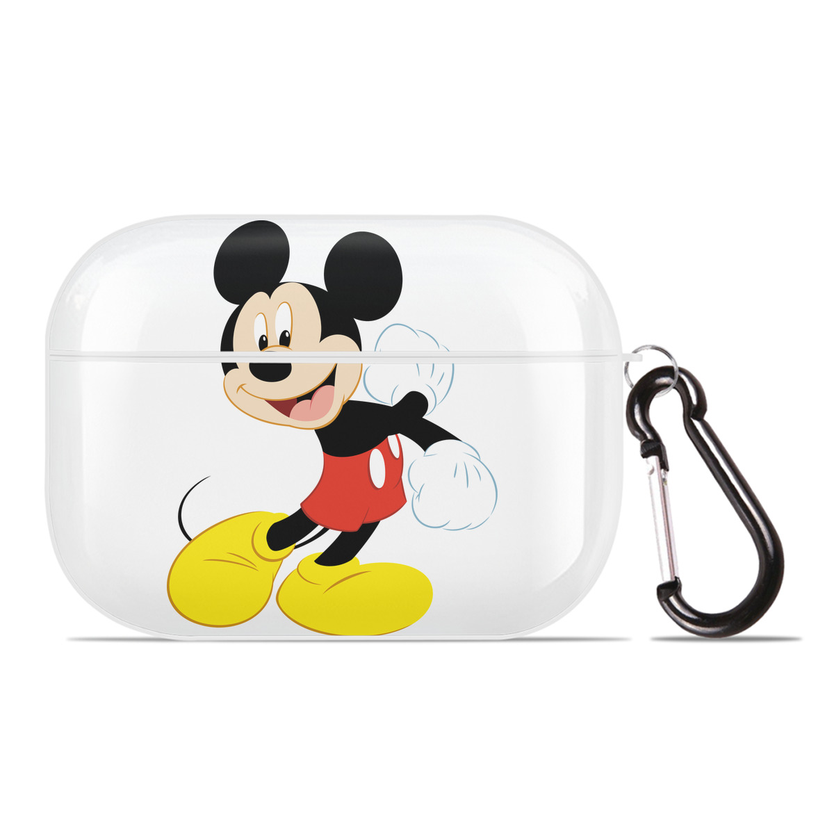 （画像用） ミッキーマウス Mickey Mouse 【AirPods Pro用】ハードシェル保護ケース 耐衝撃・防指紋・カラビナ付き商品仕様