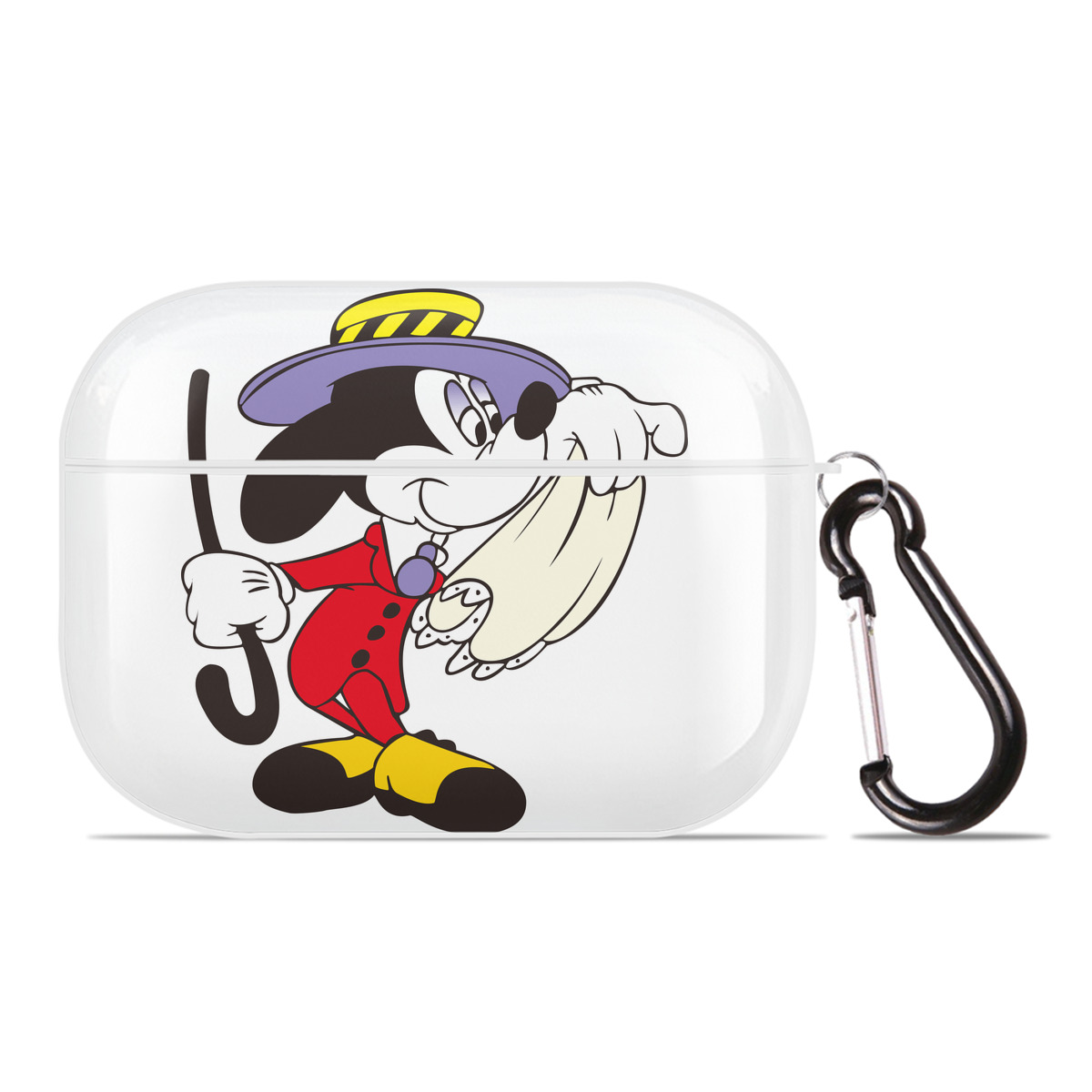 （画像用） ミッキーマウス Mickey Mouse 【AirPods Pro用】ハードシェル保護ケース 耐衝撃・防指紋・カラビナ付き商品仕様