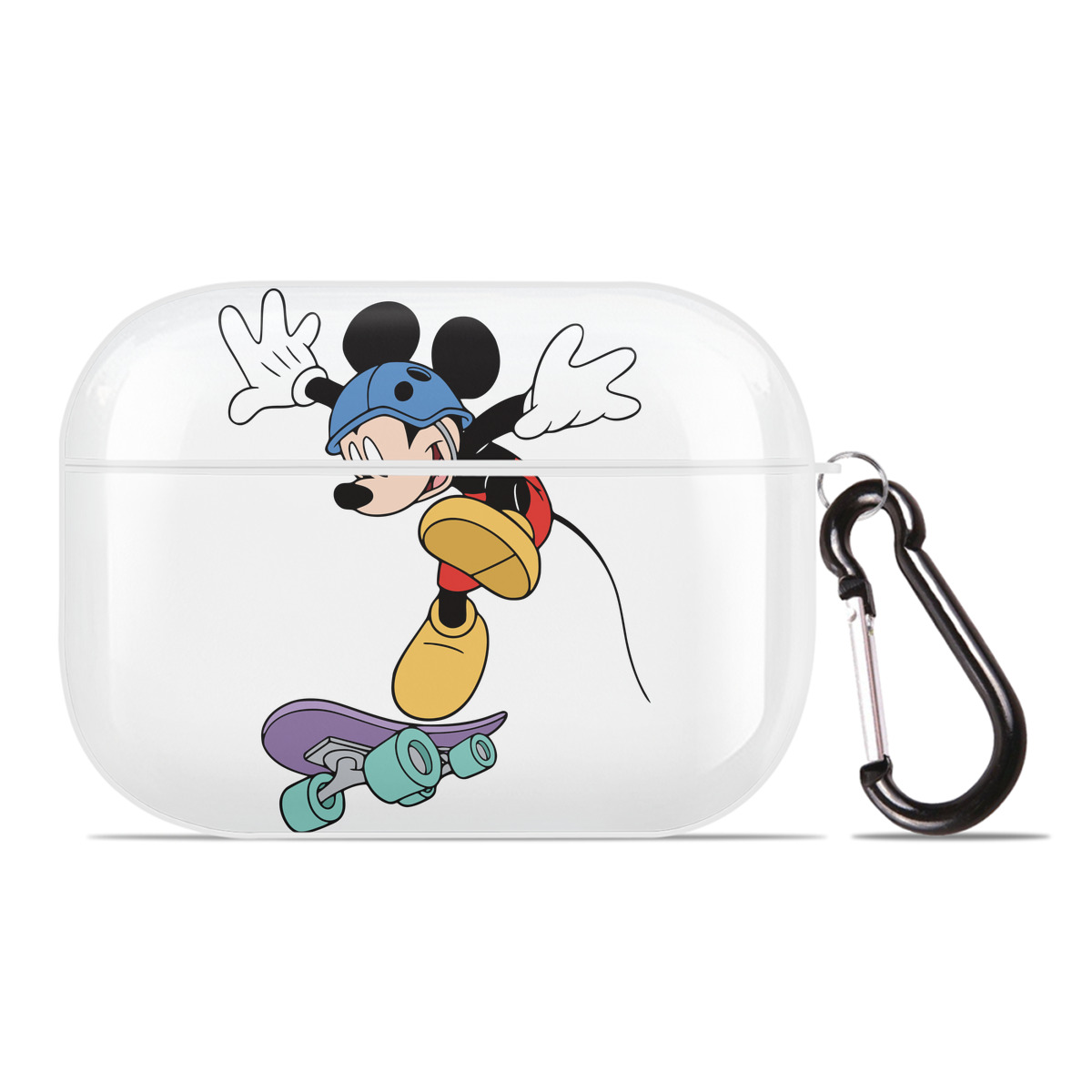 （画像用） ミッキーマウス Mickey Mouse 【AirPods Pro用】ハードシェル保護ケース 耐衝撃・防指紋・カラビナ付き商品仕様