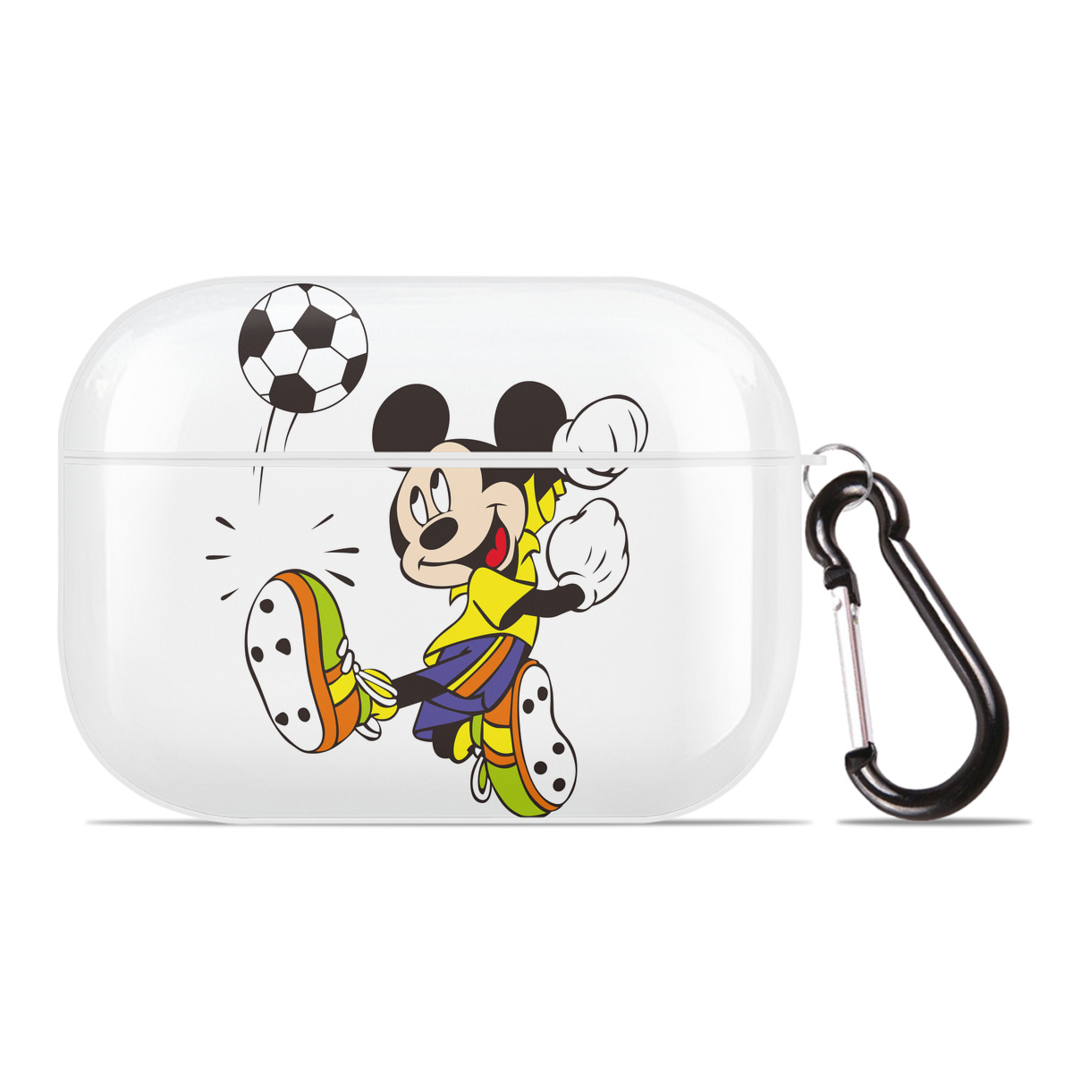 （画像用） ミッキーマウス Mickey Mouse 【AirPods Pro用】ハードシェル保護ケース 耐衝撃・防指紋・カラビナ付き商品仕様