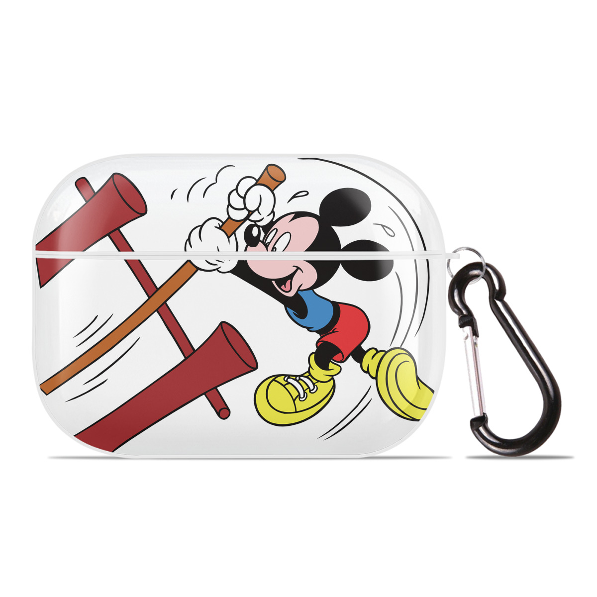 （画像用） ミッキーマウス Mickey Mouse 【AirPods Pro用】ハードシェル保護ケース 耐衝撃・防指紋・カラビナ付き商品仕様