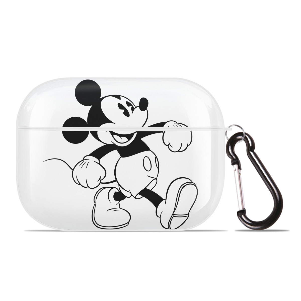 （画像用） ミッキーマウス Mickey Mouse 【AirPods Pro用】ハードシェル保護ケース 耐衝撃・防指紋・カラビナ付き商品仕様