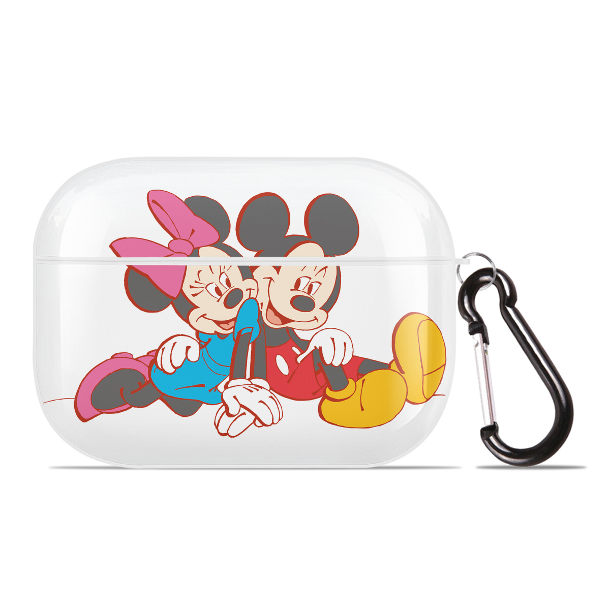（画像用） ミッキーマウス Mickey Mouse 【AirPods Pro用】ハードシェル保護ケース 耐衝撃・防指紋・カラビナ付き商品仕様