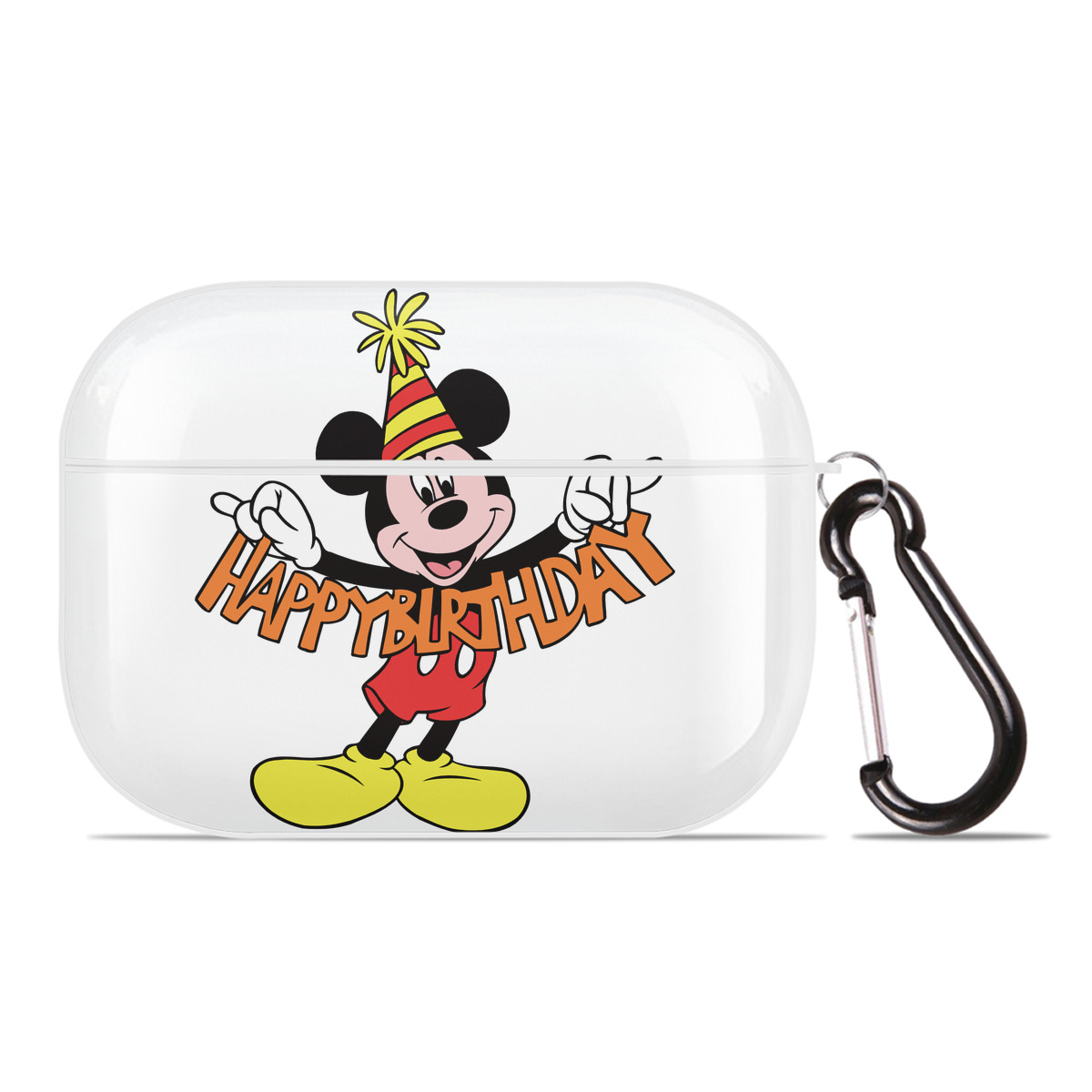 （画像用） ミッキーマウス Mickey Mouse 【AirPods Pro用】ハードシェル保護ケース 耐衝撃・防指紋・カラビナ付き商品仕様