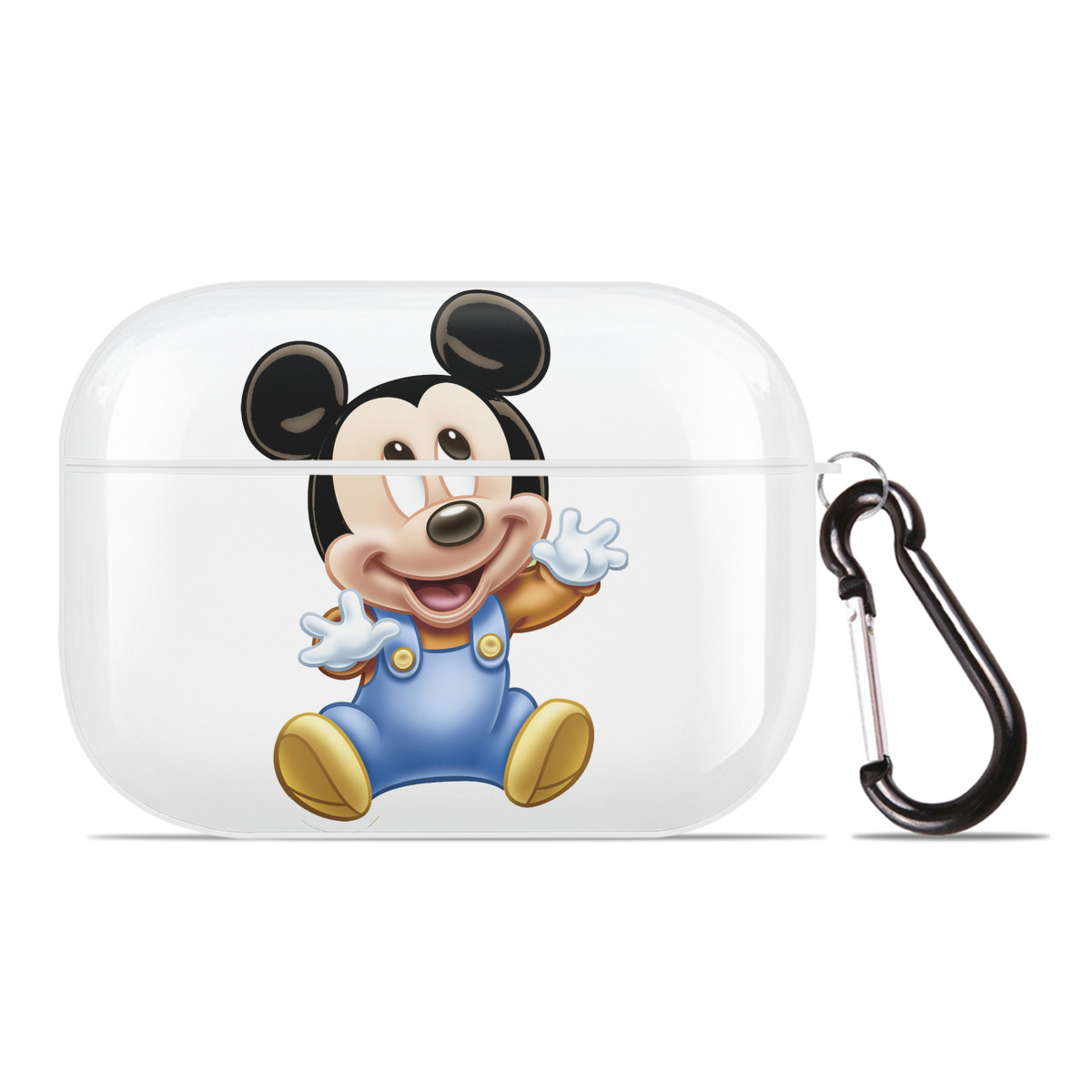 （画像用） ミッキーマウス Mickey Mouse 【AirPods Pro用】ハードシェル保護ケース 耐衝撃・防指紋・カラビナ付き商品仕様