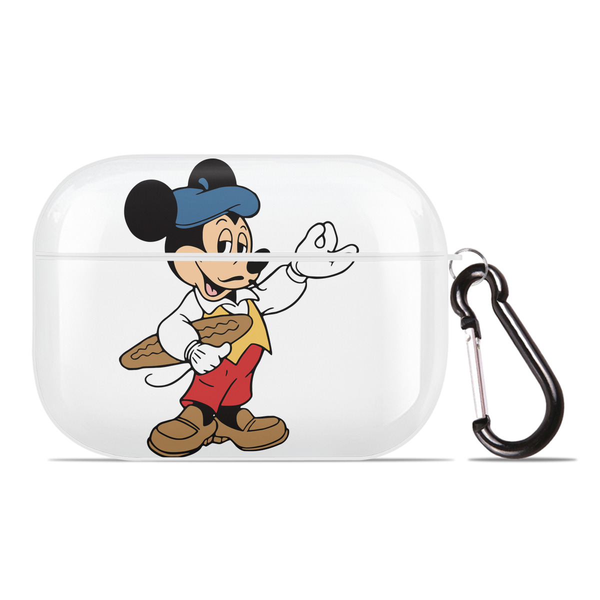 （画像用） ミッキーマウス Mickey Mouse 【AirPods Pro用】ハードシェル保護ケース 耐衝撃・防指紋・カラビナ付き商品仕様
