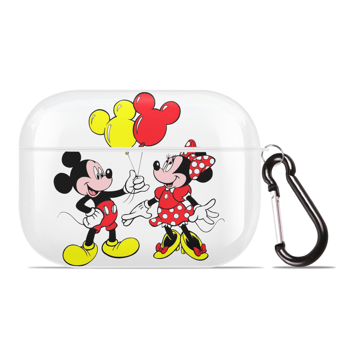 （画像用） ミッキーマウス Mickey Mouse 【AirPods Pro用】ハードシェル保護ケース 耐衝撃・防指紋・カラビナ付き商品仕様