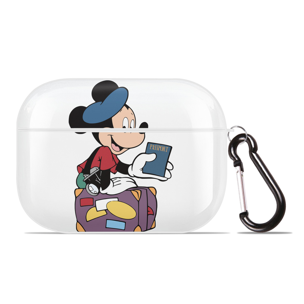 （画像用） ミッキーマウス Mickey Mouse 【AirPods Pro用】ハードシェル保護ケース 耐衝撃・防指紋・カラビナ付き商品仕様