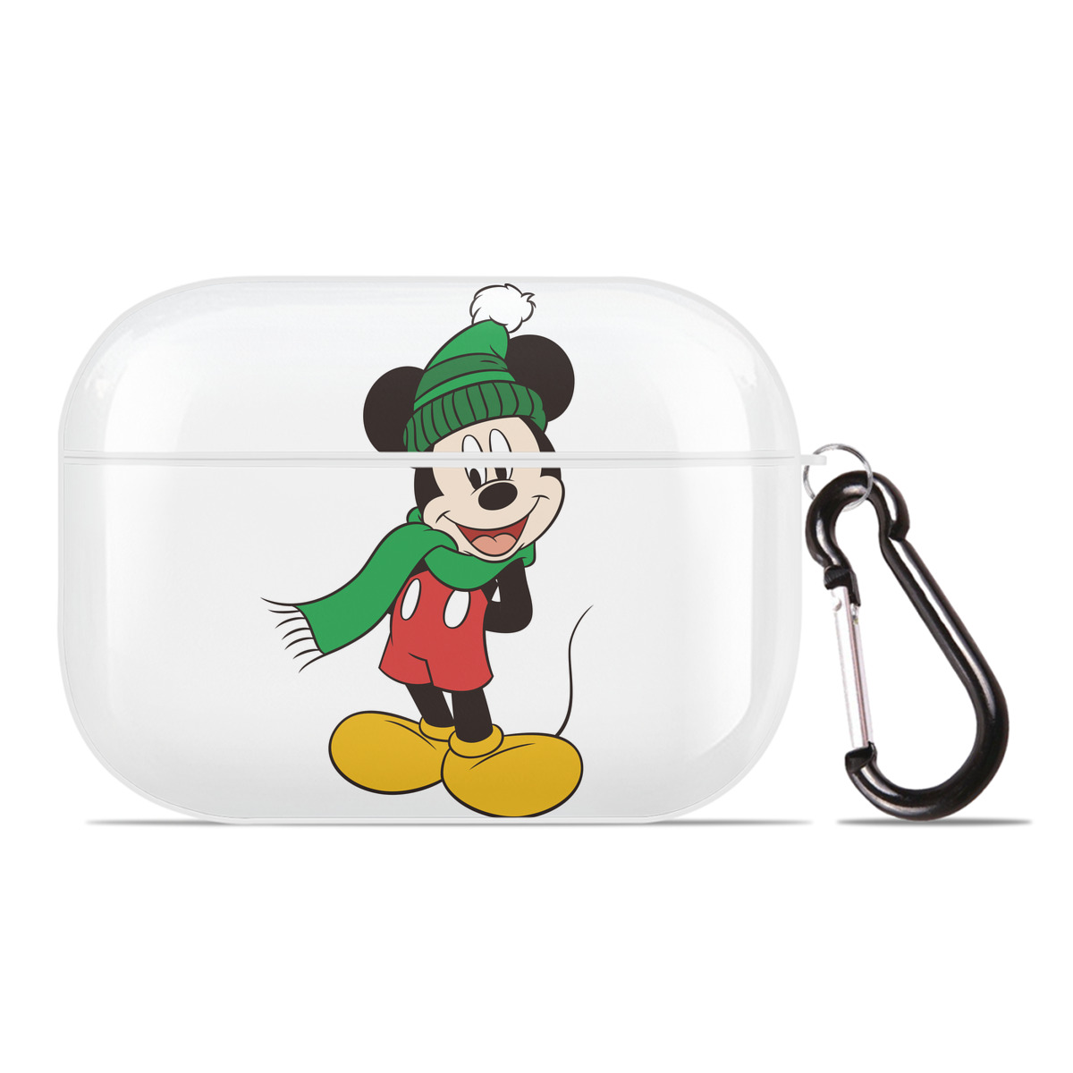（画像用） ミッキーマウス Mickey Mouse 【AirPods Pro用】ハードシェル保護ケース 耐衝撃・防指紋・カラビナ付き商品仕様