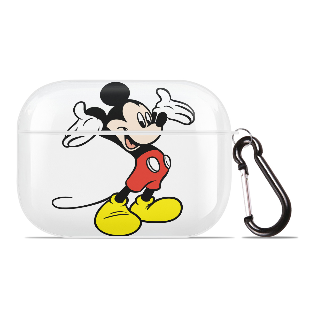 （画像用） ミッキーマウス Mickey Mouse 【AirPods Pro用】ハードシェル保護ケース 耐衝撃・防指紋・カラビナ付き商品仕様