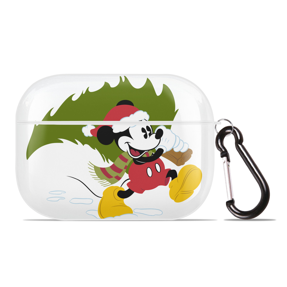 （画像用） ミッキーマウス Mickey Mouse 【AirPods Pro用】ハードシェル保護ケース 耐衝撃・防指紋・カラビナ付き商品仕様