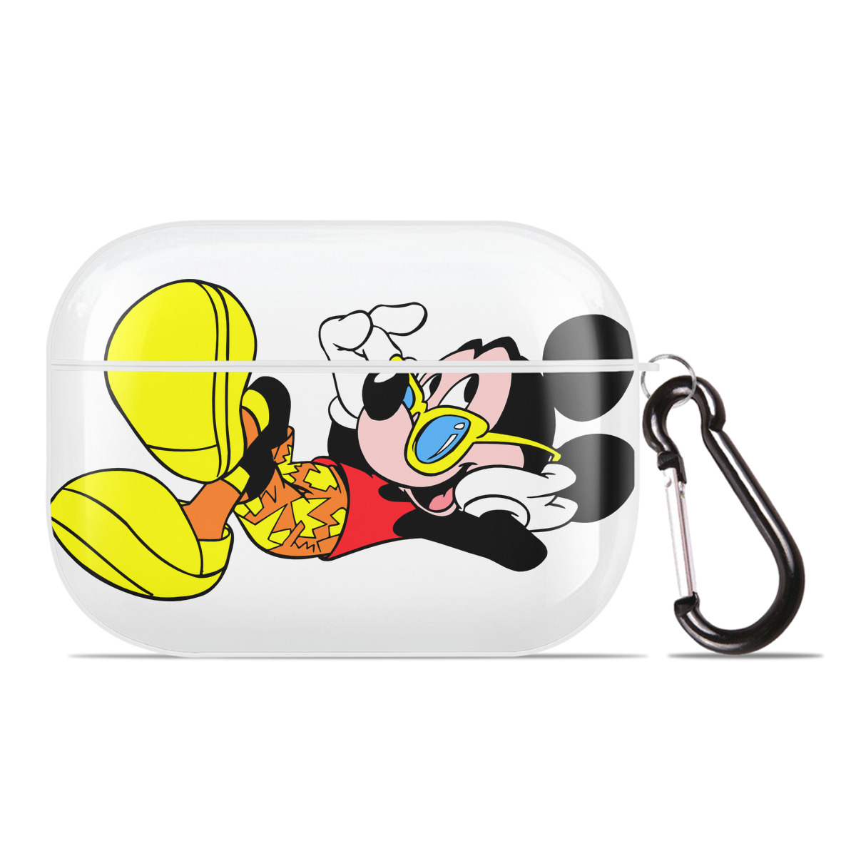 （画像用） ミッキーマウス Mickey Mouse 【AirPods Pro用】ハードシェル保護ケース 耐衝撃・防指紋・カラビナ付き商品仕様