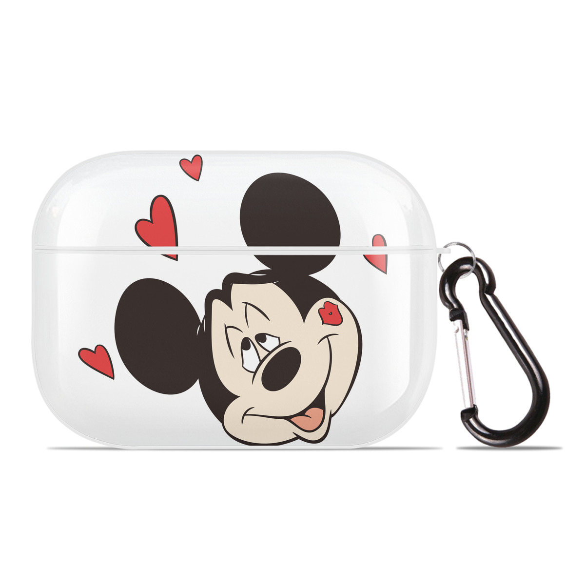 （画像用） ミッキーマウス Mickey Mouse 【AirPods Pro用】ハードシェル保護ケース 耐衝撃・防指紋・カラビナ付き商品仕様