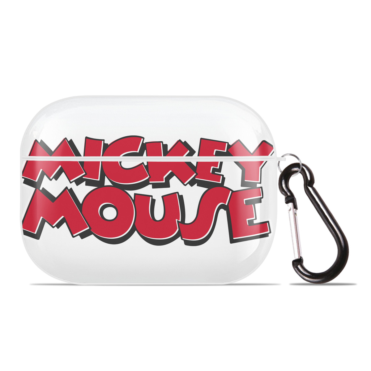 （画像用） ミッキーマウス Mickey Mouse 【AirPods Pro用】ハードシェル保護ケース 耐衝撃・防指紋・カラビナ付き商品仕様