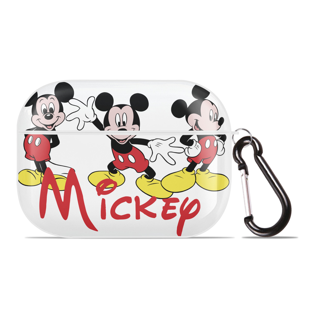（画像用） ミッキーマウス Mickey Mouse 【AirPods Pro用】ハードシェル保護ケース 耐衝撃・防指紋・カラビナ付き商品仕様