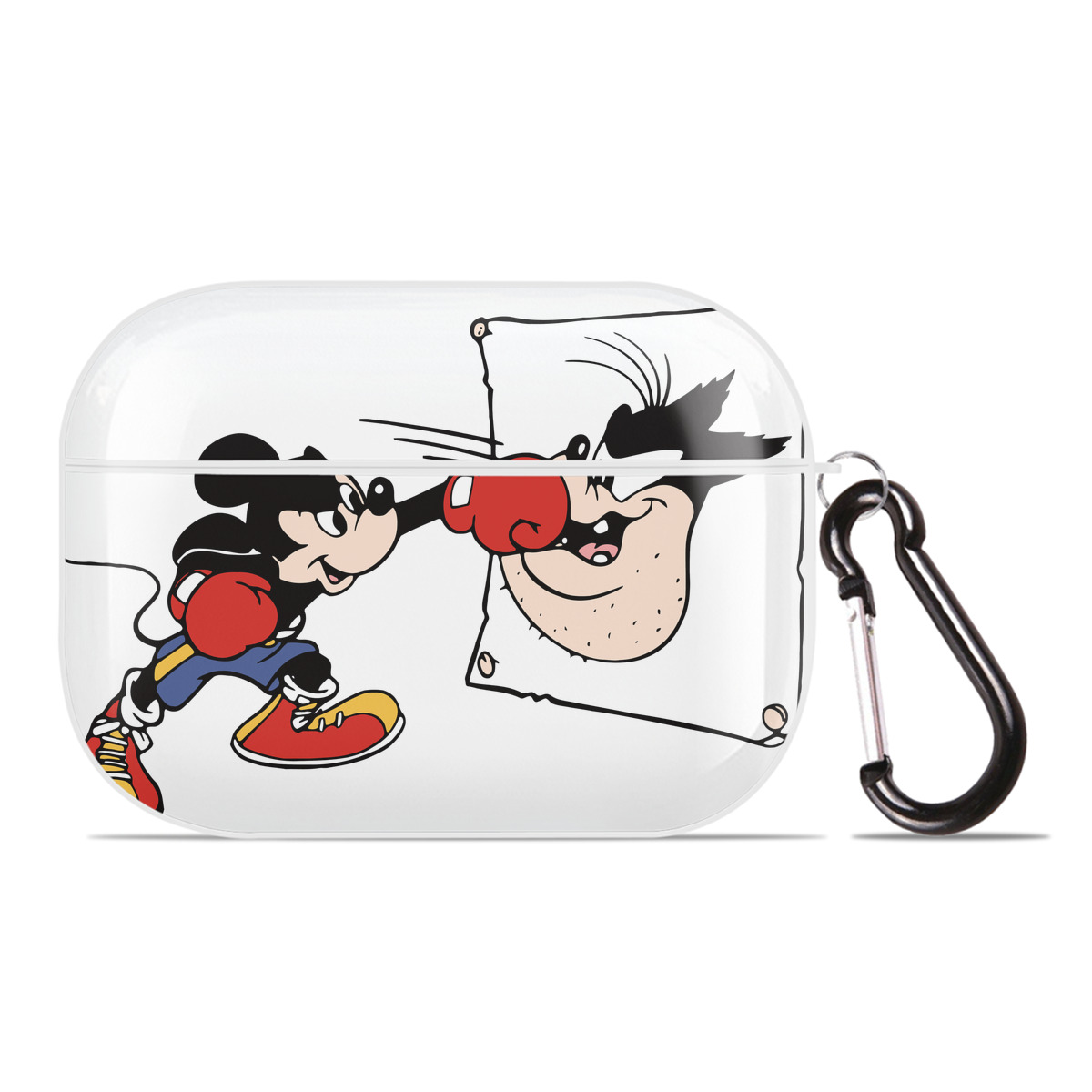 （画像用） ミッキーマウス Mickey Mouse 【AirPods Pro用】ハードシェル保護ケース 耐衝撃・防指紋・カラビナ付き商品仕様