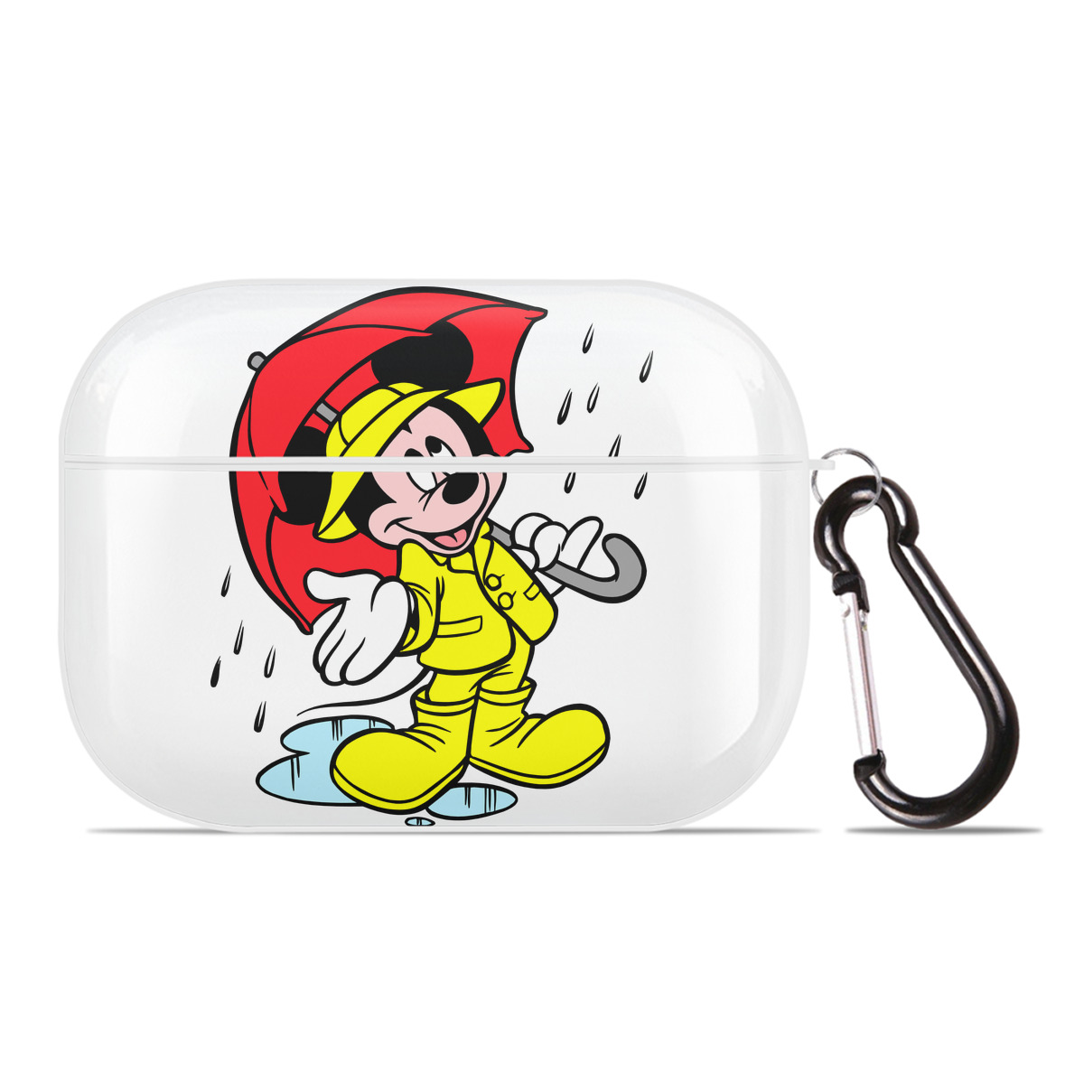 （画像用） ミッキーマウス Mickey Mouse 【AirPods Pro用】ハードシェル保護ケース 耐衝撃・防指紋・カラビナ付き商品仕様