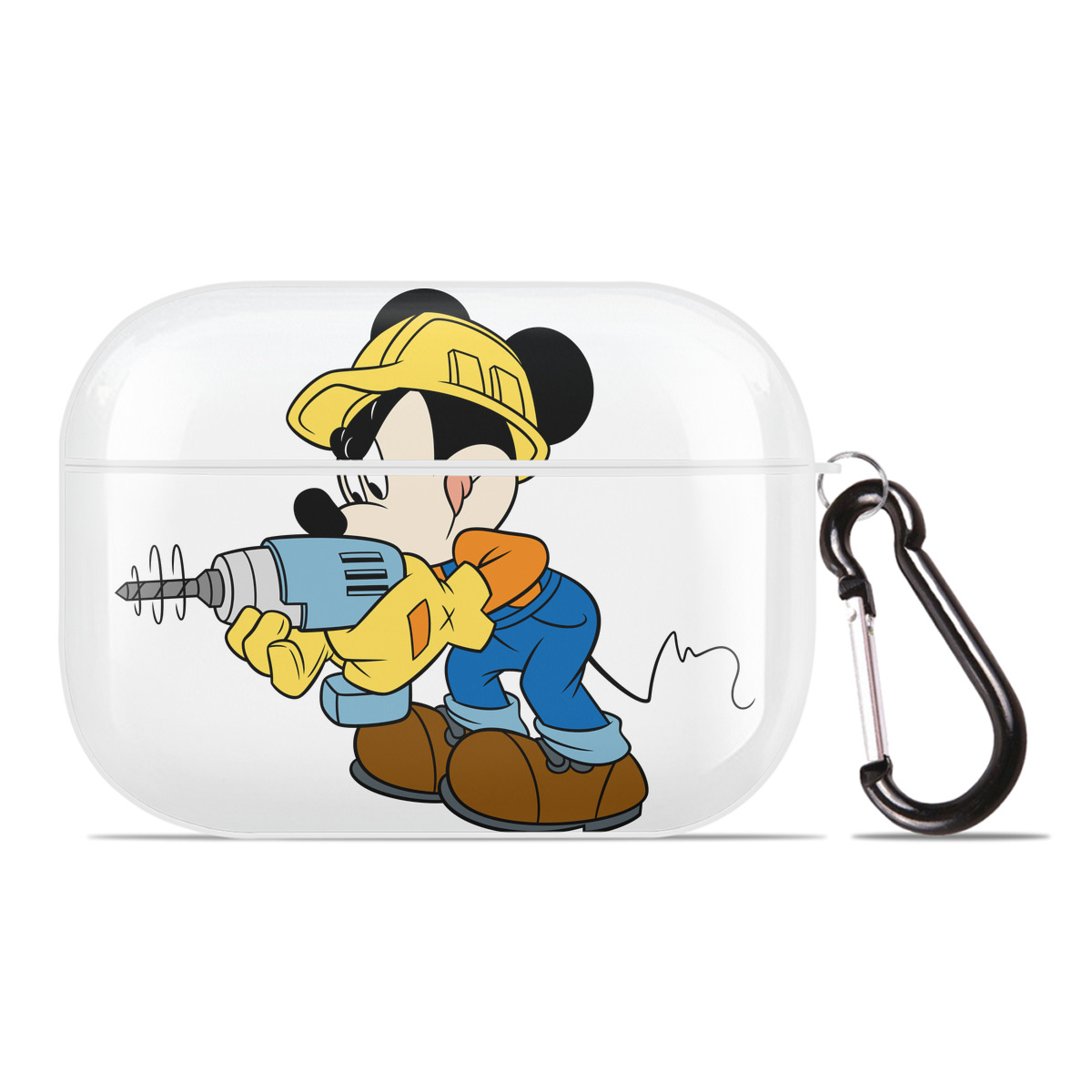 （画像用） ミッキーマウス Mickey Mouse 【AirPods Pro用】ハードシェル保護ケース 耐衝撃・防指紋・カラビナ付き商品仕様