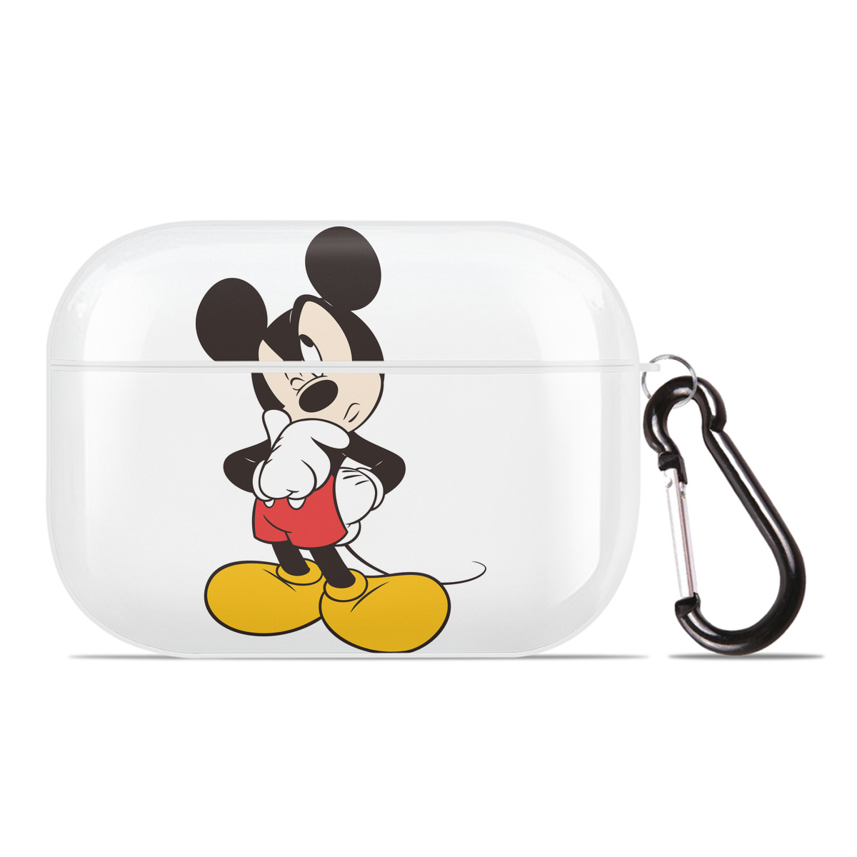 （画像用） ミッキーマウス Mickey Mouse 【AirPods Pro用】ハードシェル保護ケース 耐衝撃・防指紋・カラビナ付き商品仕様