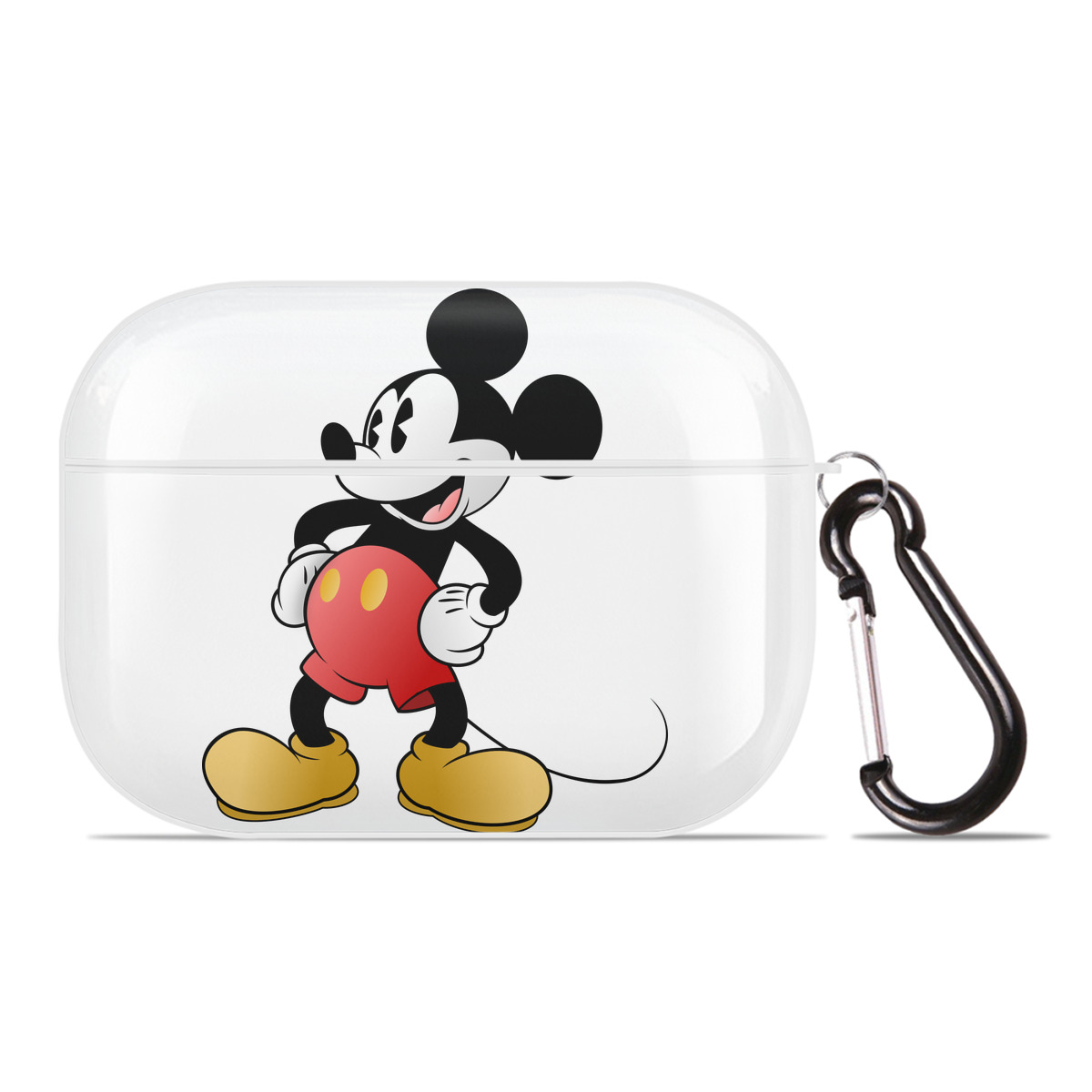 （画像用） ミッキーマウス Mickey Mouse 【AirPods Pro用】ハードシェル保護ケース 耐衝撃・防指紋・カラビナ付き商品仕様