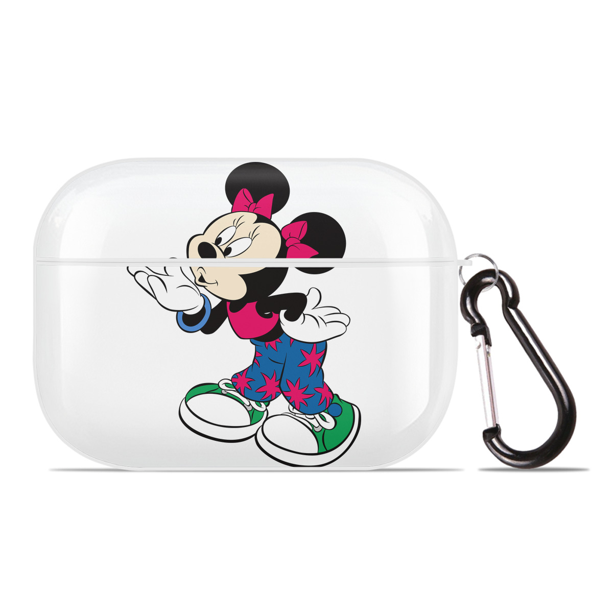 （画像用） ミッキーマウス Mickey Mouse 【AirPods Pro用】ハードシェル保護ケース 耐衝撃・防指紋・カラビナ付き商品仕様