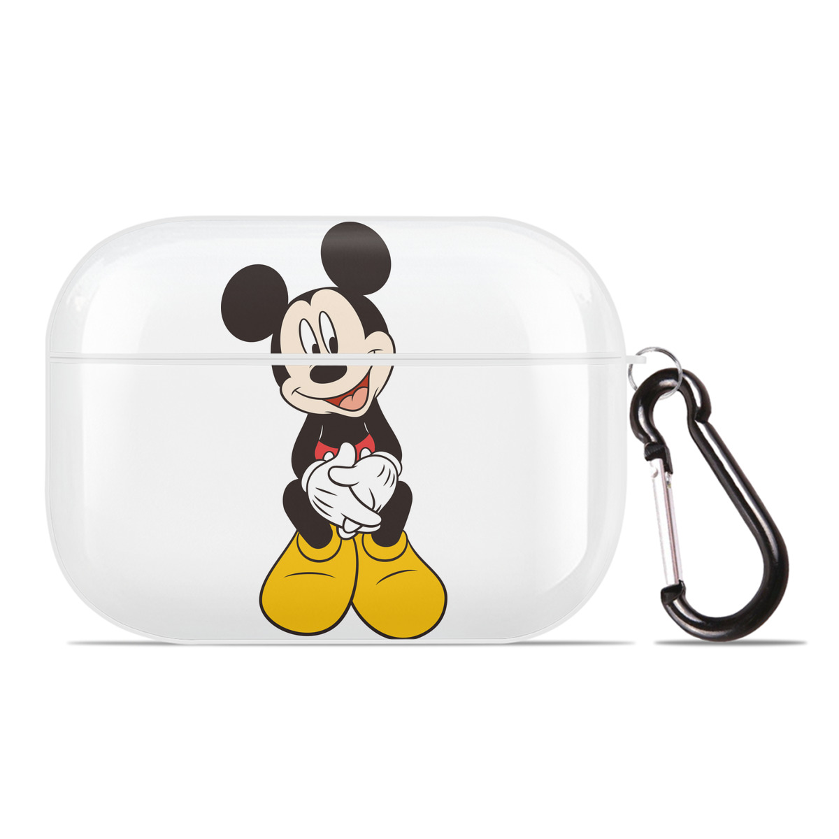 （画像用） ミッキーマウス Mickey Mouse 【AirPods Pro用】ハードシェル保護ケース 耐衝撃・防指紋・カラビナ付き商品仕様
