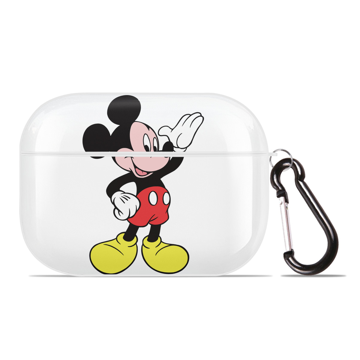 （画像用） ミッキーマウス Mickey Mouse 【AirPods Pro用】ハードシェル保護ケース 耐衝撃・防指紋・カラビナ付き商品仕様