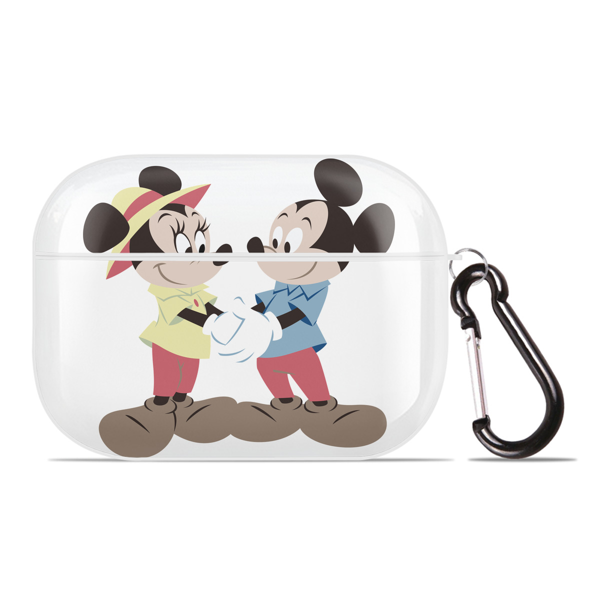 （画像用） ミッキーマウス Mickey Mouse 【AirPods Pro用】ハードシェル保護ケース 耐衝撃・防指紋・カラビナ付き商品仕様