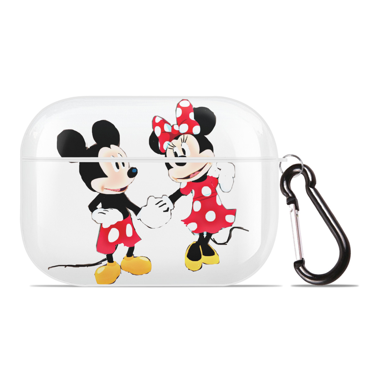 （画像用） ミッキーマウス Mickey Mouse 【AirPods Pro用】ハードシェル保護ケース 耐衝撃・防指紋・カラビナ付き商品仕様