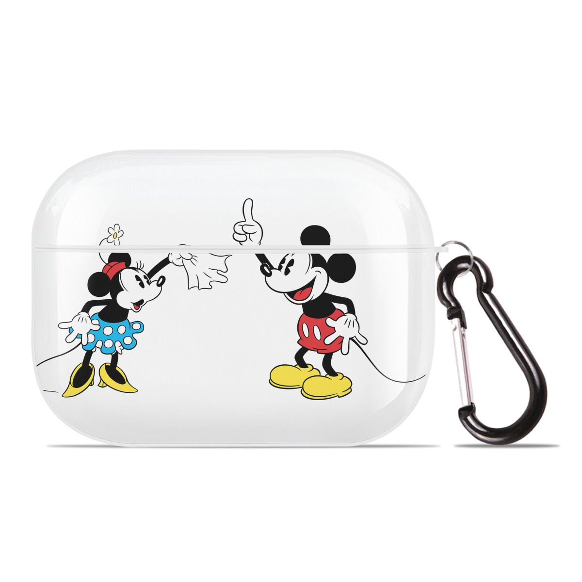 （画像用） ミッキーマウス Mickey Mouse 【AirPods Pro用】ハードシェル保護ケース 耐衝撃・防指紋・カラビナ付き商品仕様