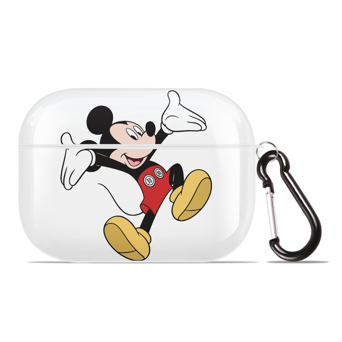 （画像用） ミッキーマウス Mickey Mouse 【AirPods Pro用】ハードシェル保護ケース 耐衝撃・防指紋・カラビナ付き商品仕様