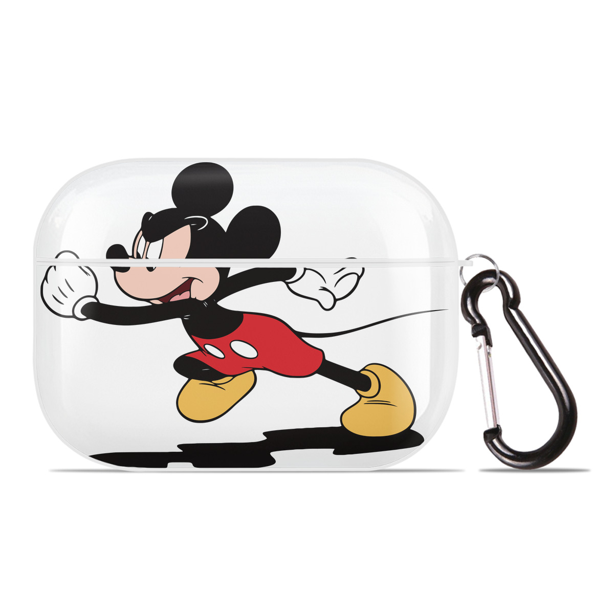 （画像用） ミッキーマウス Mickey Mouse 【AirPods Pro用】ハードシェル保護ケース 耐衝撃・防指紋・カラビナ付き商品仕様