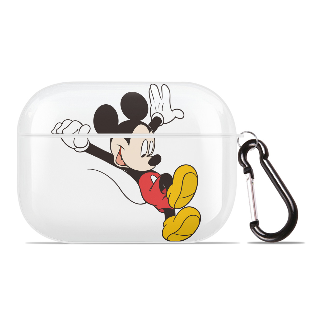 （画像用） ミッキーマウス Mickey Mouse 【AirPods Pro用】ハードシェル保護ケース 耐衝撃・防指紋・カラビナ付き商品仕様