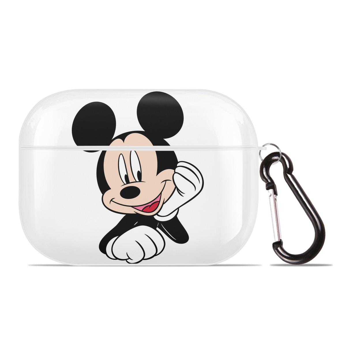 （画像用） ミッキーマウス Mickey Mouse 【AirPods Pro用】ハードシェル保護ケース 耐衝撃・防指紋・カラビナ付き商品仕様