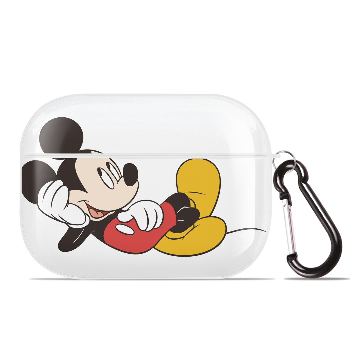 （画像用） ミッキーマウス Mickey Mouse 【AirPods Pro用】ハードシェル保護ケース 耐衝撃・防指紋・カラビナ付き商品仕様
