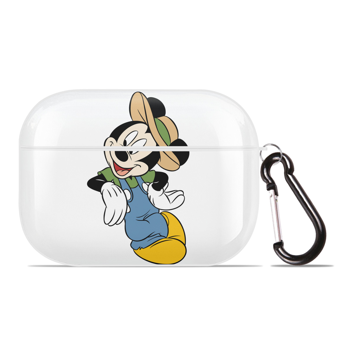 （画像用） ミッキーマウス Mickey Mouse 【AirPods Pro用】ハードシェル保護ケース 耐衝撃・防指紋・カラビナ付き商品仕様