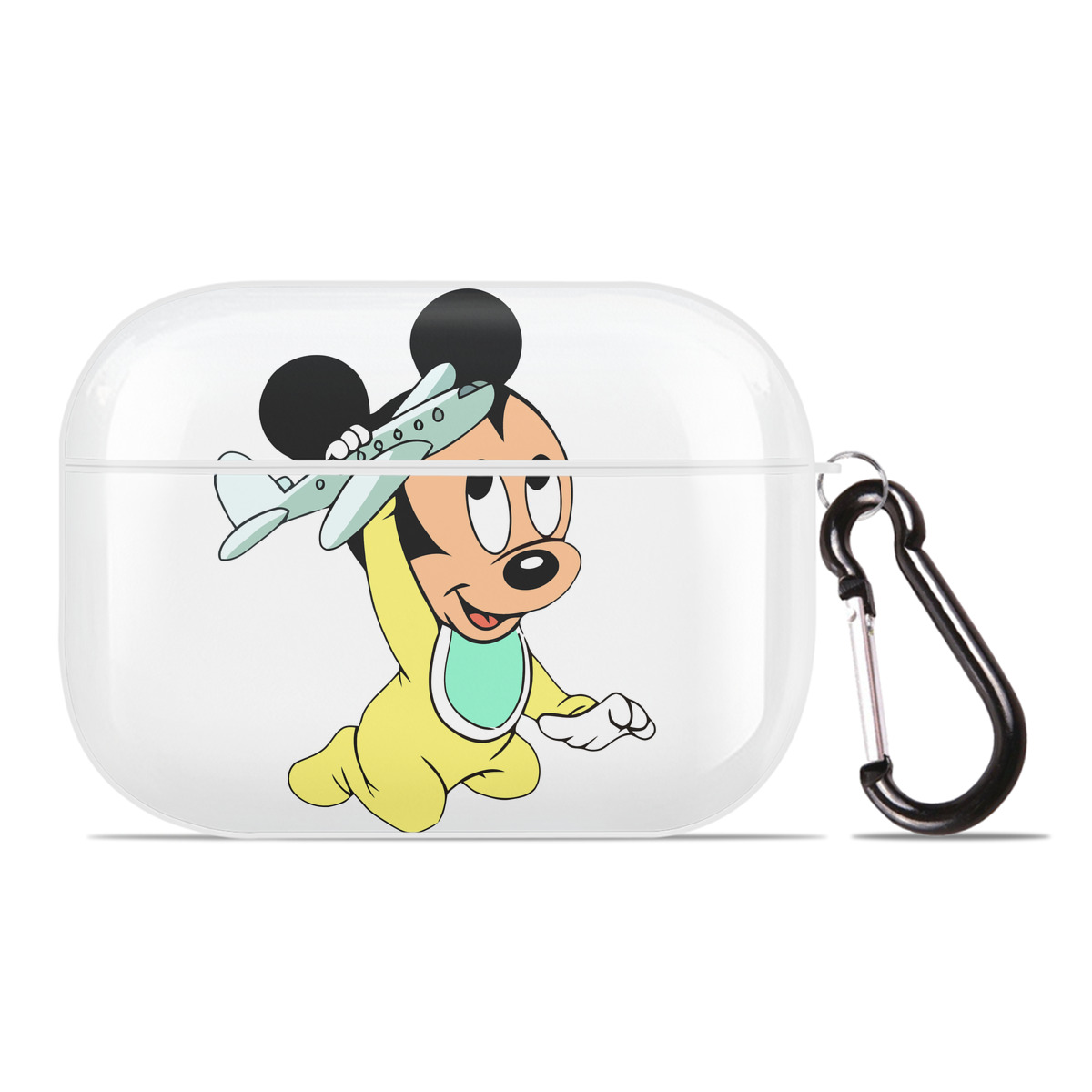 （画像用） ミッキーマウス Mickey Mouse 【AirPods Pro用】ハードシェル保護ケース 耐衝撃・防指紋・カラビナ付き商品仕様