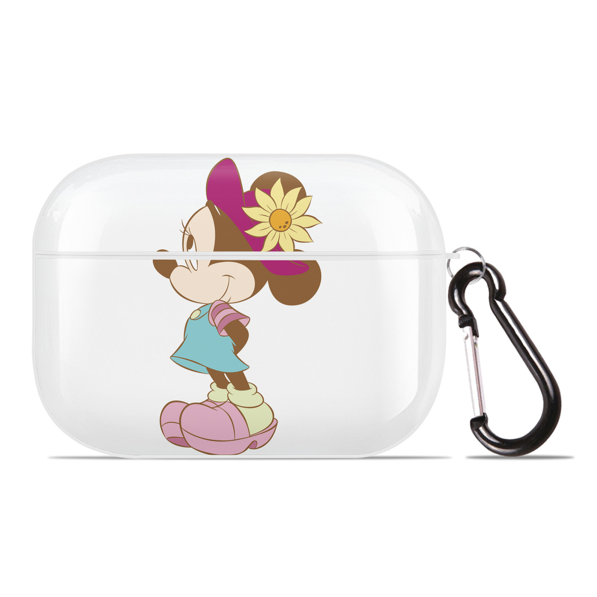 （画像用） ミッキーマウス Mickey Mouse 【AirPods Pro用】ハードシェル保護ケース 耐衝撃・防指紋・カラビナ付き商品仕様