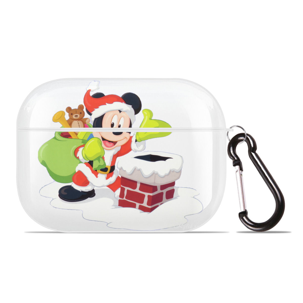 （画像用） ミッキーマウス Mickey Mouse 【AirPods Pro用】ハードシェル保護ケース 耐衝撃・防指紋・カラビナ付き商品仕様