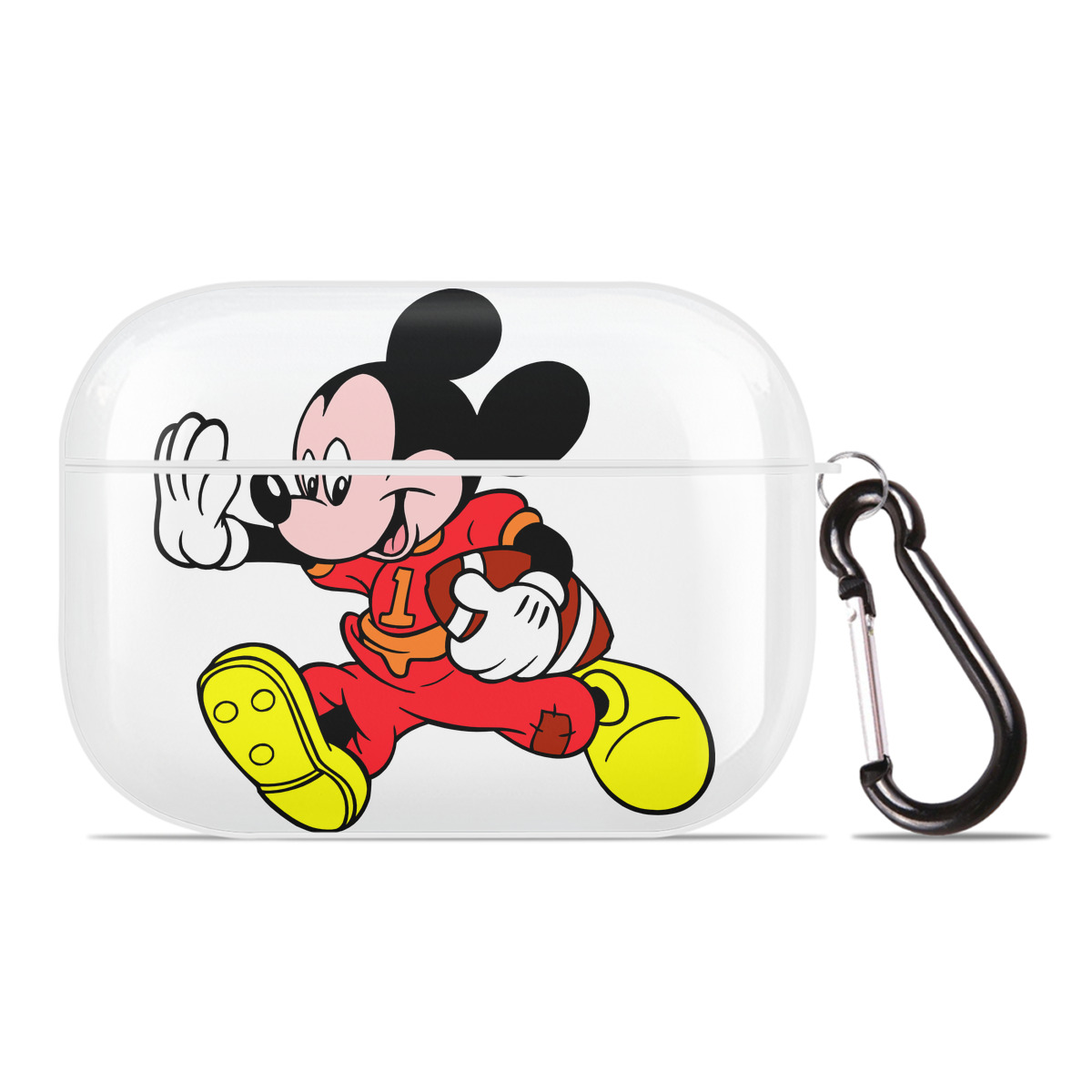 （画像用） ミッキーマウス Mickey Mouse 【AirPods Pro用】ハードシェル保護ケース 耐衝撃・防指紋・カラビナ付き商品仕様
