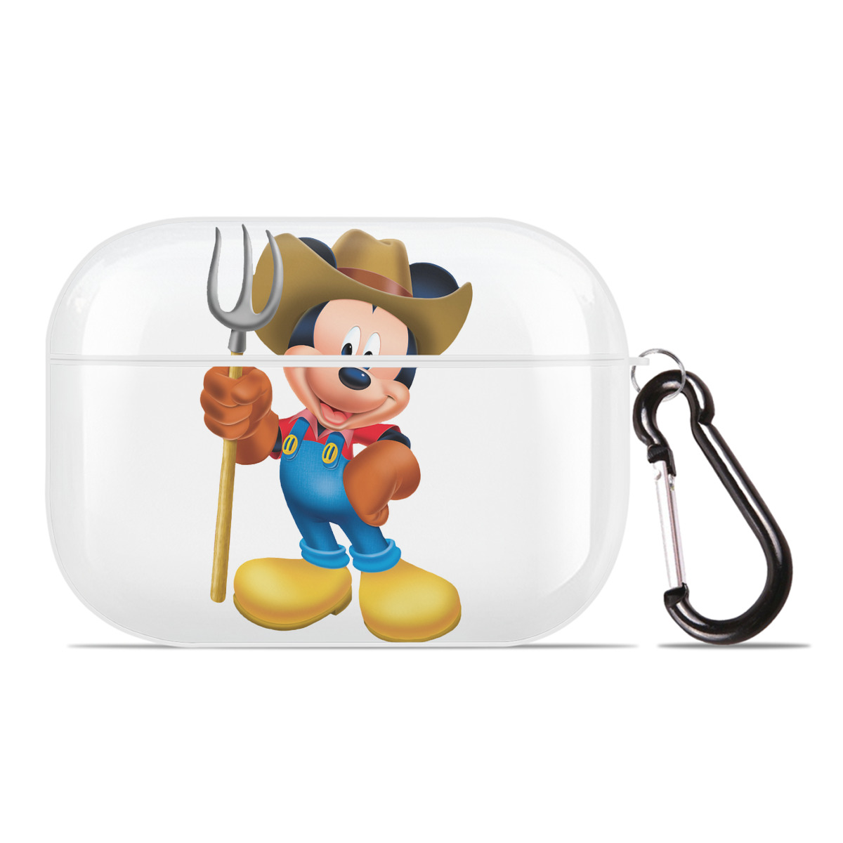 （画像用） ミッキーマウス Mickey Mouse 【AirPods Pro用】ハードシェル保護ケース 耐衝撃・防指紋・カラビナ付き商品仕様