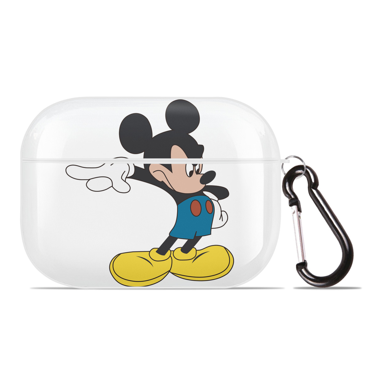 （画像用） ミッキーマウス Mickey Mouse 【AirPods Pro用】ハードシェル保護ケース 耐衝撃・防指紋・カラビナ付き商品仕様