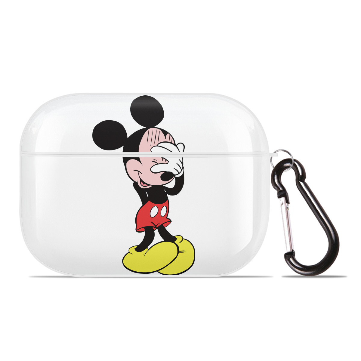 （画像用） ミッキーマウス Mickey Mouse 【AirPods Pro用】ハードシェル保護ケース 耐衝撃・防指紋・カラビナ付き商品仕様