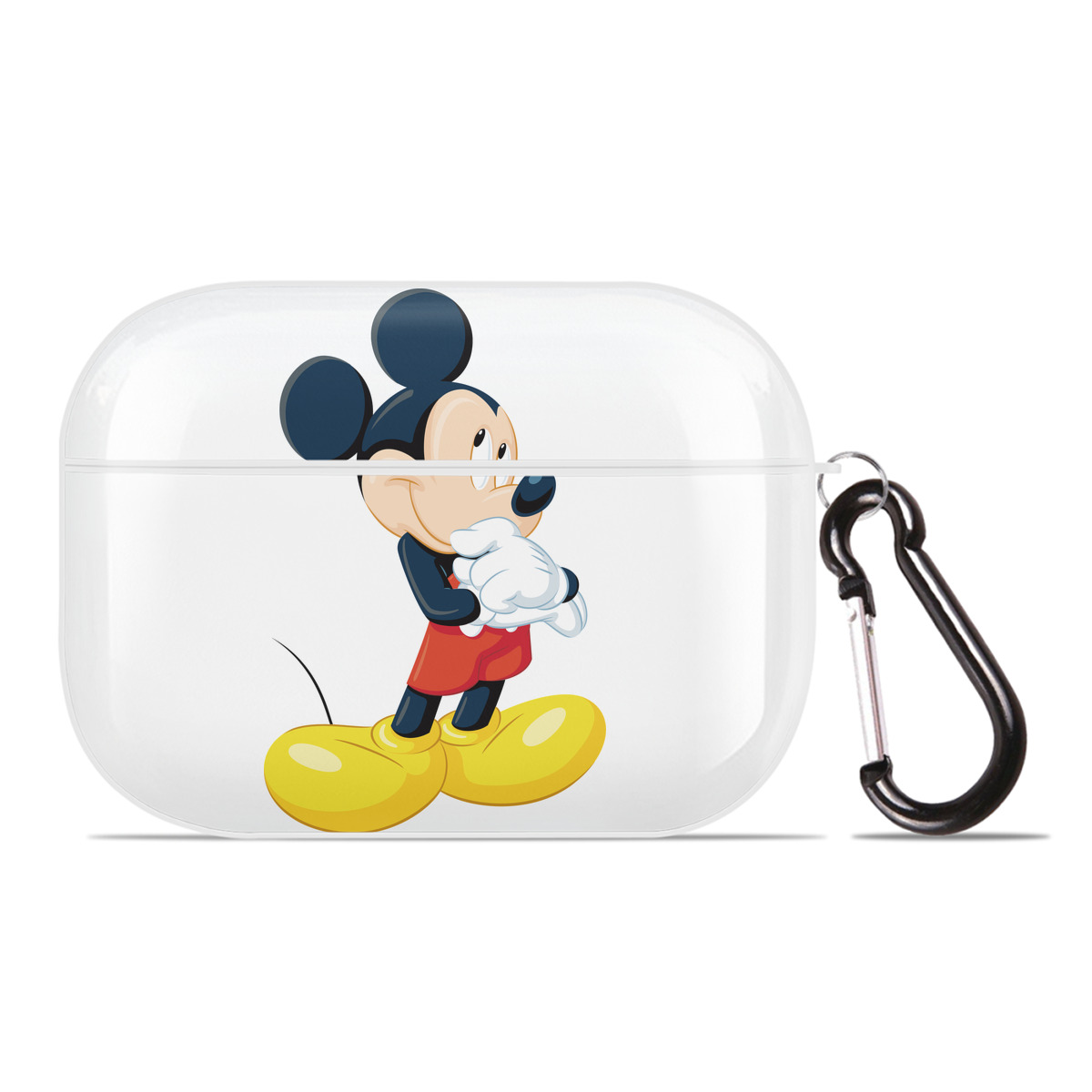 （画像用） ミッキーマウス Mickey Mouse 【AirPods Pro用】ハードシェル保護ケース 耐衝撃・防指紋・カラビナ付き商品仕様